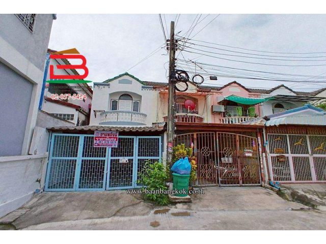 ทาวน์เฮาส์ หมู่บ้าน อัมรินทร์นิเวศน์ 3 ผัง 3 แยก 7 (ซอยสายไหม 20) เนื้อที่ 17.1 ตารางวา ใกล้ตลาดเอ.ซีสายไหม แขวงสายไหม