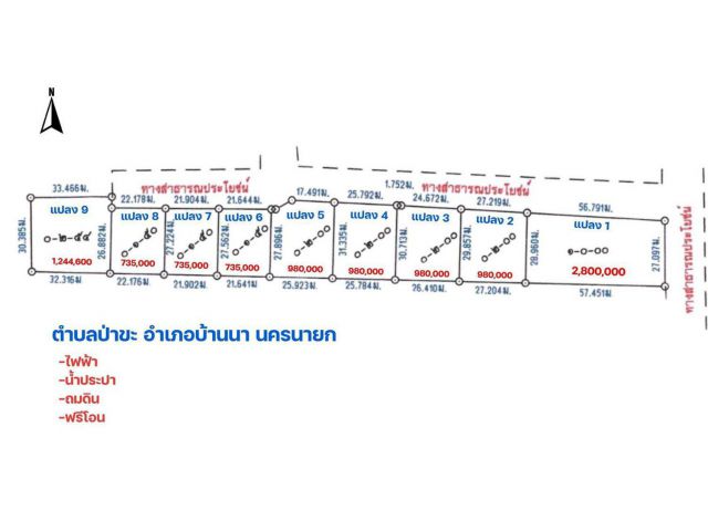 ที่ดินเพื่อการลงทุน พื้นที่ทำเลศักยภาพสูง ติดถนนลาดยางและมีถนนคอนกรีตผ่านหน้าแปลง