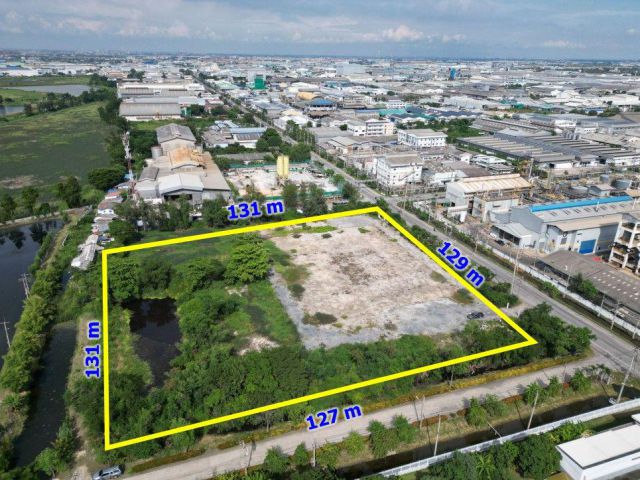 ขายถูกที่ดินเปล่าถมแล้วในนิคมอุสาหรรมบางปู ผังสีเม่วง เนื้อที่ 10-1-42 ไร่ บางปู เมืองสมุทรปราการ