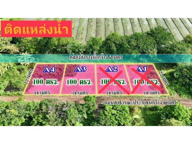 #ความสำเร็จเกิดจากการลงมือทำ ขอเป็นกำลังใจให้ทุกคนค่ะ #ที่ดินติดแหล่งน้ำ มีมาให้เลือกแล้วว่าง 2 แปลงเท่านั้นนะ #คลอง12 #