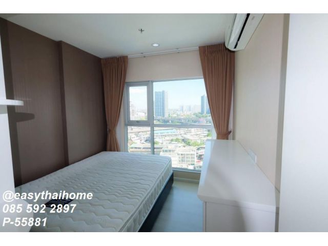 คอนโดใกล้ BTS พระโขนง ให้เช่า! Aspire Sukhumvit 48 P-55881] 1 นอน อาคาร S ชั้น 17 | Line@easythaihome 085-592-2897