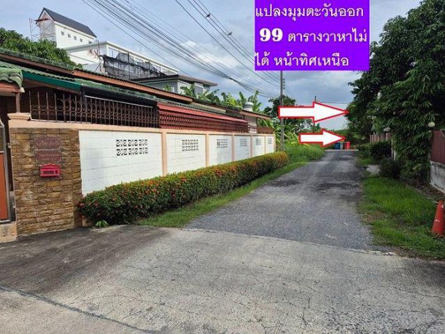 ขายที่ดินแปลงจัดสรรพหล-สายไหมอีกแปลง 99 ตารางวามุมแปลงมุมแปลงสวยประจำโซนจัดสรรนี้ พหลโยธิน 54/1 แยก 8-4-3 ซอยตาลเดี่ยว ห