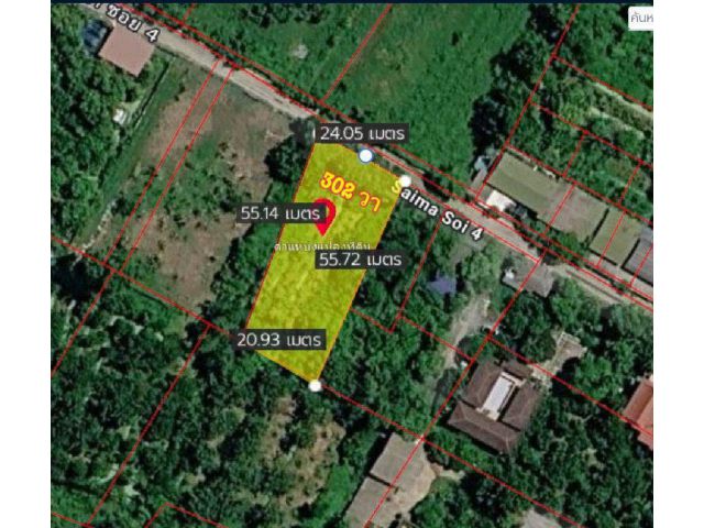 ขายที่ดินด่วน 302 วา