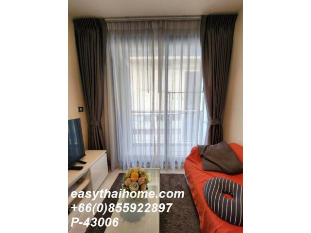 P-43006 ให้เช่า Rhythm Sukhumvit 42 (ริธึ่ม สุขุมวิท 42) 1 ห้องนอน 1 ห้องน้ำ | 40 ตร.ม. | ชั้น 7 | วิวเมือง 23,000 บาท