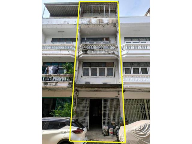 ขายอาคารพาณิชย์ 4 ชั้น ซอยกรุงเทพ-นนทบุรี 35 ทำเลดี ใกล้รถไฟฟ้าสถานีวงศ์สว่าง