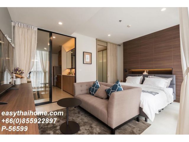 P-56599 ให้เช่า Noble Ploenchit (โนเบิล เพลินจิต) ห้องสตูดิโอ 1 ห้องน้ำ | 46 ตร.ม. | ชั้น 24 | วิวเมือง 40,000 บาท/เดือน