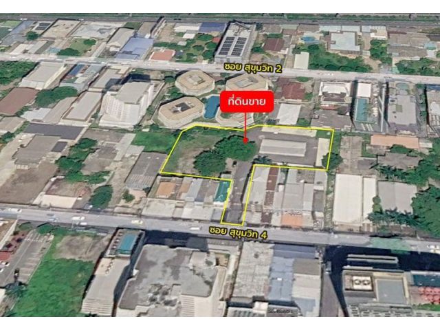 ขายที่ดิน 1 ไร่ 3 งาน 14.1 ตร.ว. ติด ซอยสุขุมวิท 4 ใกล้ BTS นานา