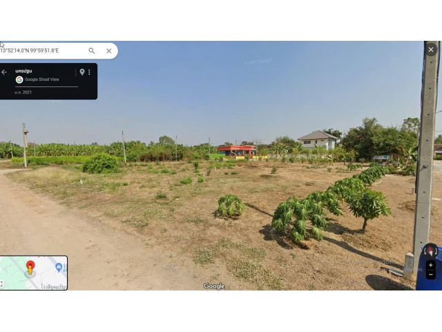 ขายที่ดินเปล่า 111 ตรว.แปลงมุม ติดถนนสาธารณะ2ด้าน บรรยากาศดี
