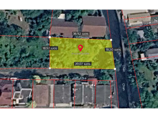 ที่ดินลาดพร้าว 87 แปลงริมคลอง มุมมองเปิดโล่ง ใกล้ Central EastVille — 175 ตร.วา
