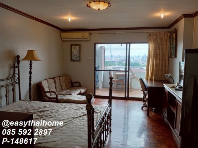 P-148617 Studio ห้องใหญ่ 38 ตร.ม. พร้อมระเบียงกว้าง Country Complex Bangna เดินทางสะดวกใกล้ BTS & ทางด่วน