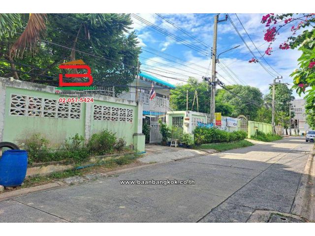 ที่ดินพร้อมบ้าน 2 ชั้น เนื้อที่ 221 ตร.ว. ซอยสายไหม 7, ใกล้วัดเจริญธรรมาราม ถนนสายไหม แขวงสายไหม เขตสายไหม