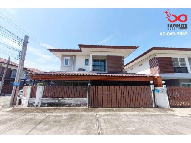 ขายบ้านเดี่ยว 2 ชั้น หลังมุม ม.บ้านเอกกวิน 5 ถนนสังฆสันติสุข กระทุ่มราย เขตหนองจอก
