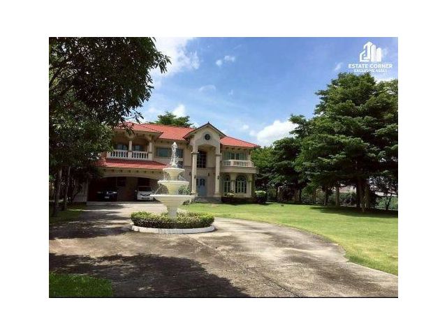 ขายคฤหาสน์หรูริมน้ำ ย่านบางพลี ติดถนนเทพารักษ์ กม.13 หลังใหญ่ บนเนื้อที่ 1 ไร่ 295 ตร.ว. พร้อมเฟอร์นิเจอร์ครบ