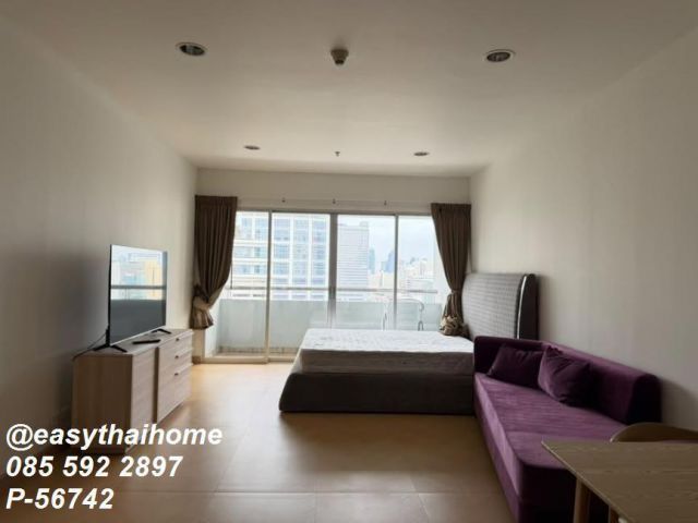 P-56742 ทำเลทองเพชรบุรี! ให้เช่า The Platinum Condo ห้องสตูดิโอใหญ่ 45 ตร.ม. ชั้น 15 วิวเมือง เพียง 17,000 บาท/เดือน