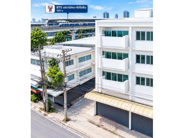 260915tinarsikn ให้เช่า อาคารพาณิชย์ BTSเสนานิคม-รัชโยธิน 355ม.อาคารพาณิชย์ 4 ชั้น 4 นอน 2 น้ำ 50 ตร.ว. 192 ตร.ม.ทำเลพหล