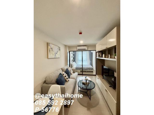 P-56776 ให้เช่าคอนโดแต่งครบพร้อมอยู่! Good Day Sukhumvit 93 1 Bed 27 ตร.ม. ชั้น 3 มีเครื่องซักผ้า+Digital Door Lock