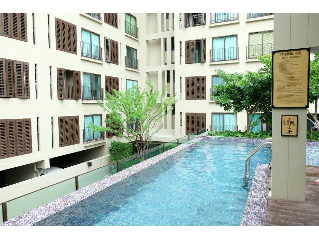 ให้เช่า Condolette Dwell Sukhumvit 26 ชั้น 1 ห้อง Duplex 1 ห้องนอน Pool Access ใกล้ BTS พร้อมพงษ์