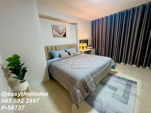 P-56737 ให้เช่าคอนโด 3 ห้องนอน Siam Condominium พระราม 9 ห้องใหญ่ 107 ตร.ม. ชั้น 15 วิวเมือง เฟอร์+เครื่องใช้ไฟฟ้าครบ