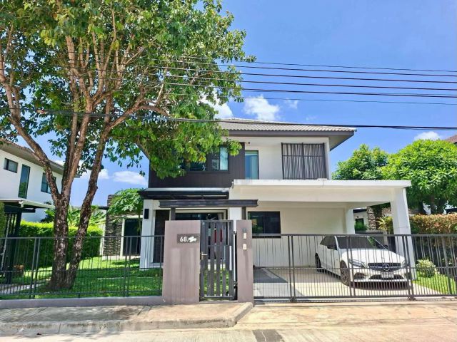บ้านเดี่ยว2 ชั้น  โครงการ มัณฑนาบางนา กม.7 ติดเมกะบางนา ตกแต่งพร้อมเข้าอยู่