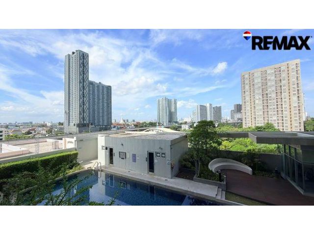 ขายคอนโด Aspire Sathorn-Taksin ชั้น 6 ห้องพร้อมอยู่ วิว Greenery ระดับสายตา พร้อมวิวสระว่ายน้ำ