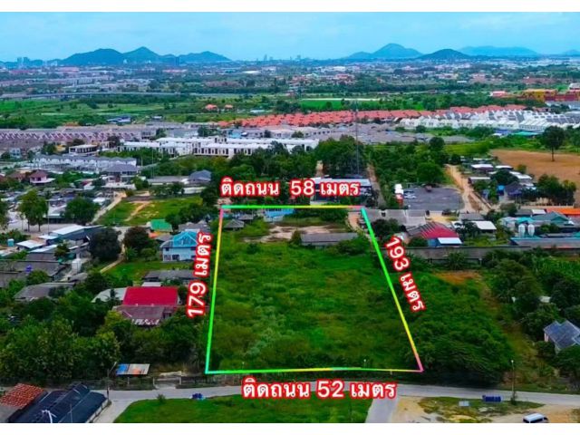 ที่ดินแปลงสวยติดถนนทุ่งกราด 6ไร่97 ตร.ว. เหมา 37ล้าน ต.บางละมุง อ.บางละมุง จ.ชลบุรี ที่ดินแปลงสวย ติดถนนทุ่งกราด