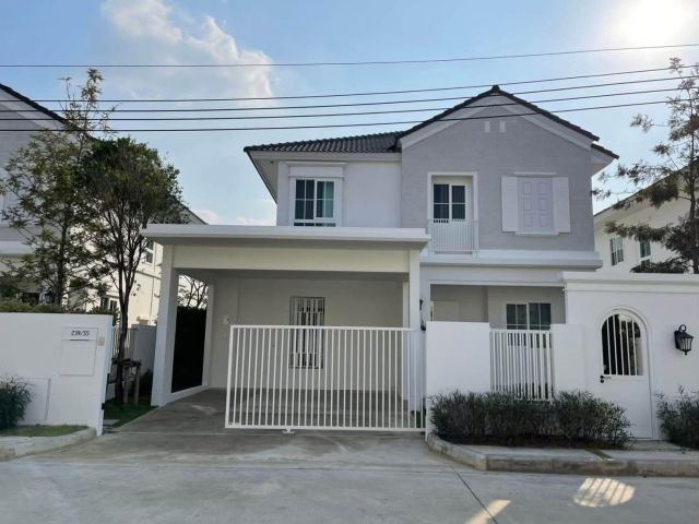 U1481 ให้เช่าบ้านเดี่ยว 2 ชั้น พร้อมเฟอร์ หมู่บ้านชัยพฤกษ์ บางนาตราด กม 15 Chaiyapruek Bangna Km 15 บ้านทำเลดีเดินทางสะด