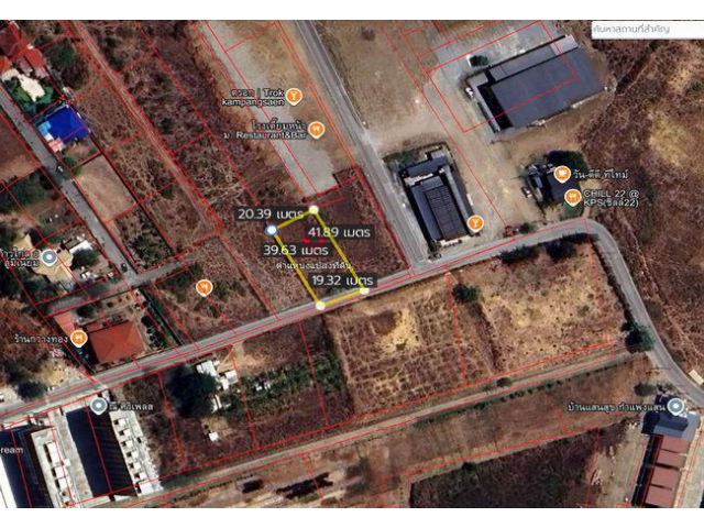 ขายที่ดิน 214 ตร.ว. หน้าม.เกษตรกําแพงแสน ถนนมาลัยแมน อำเภอกําแพงแสน นครปฐม
