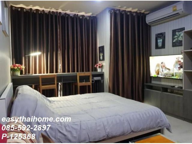 P-125368 ให้เช่าคอนโด Rhythm Asoke ชั้น 22 ห้องสวย เฟอร์+เครื่องใช้ไฟฟ้าครบ! ใกล้ MRT พระราม 9 และทางด่วนอโศก
