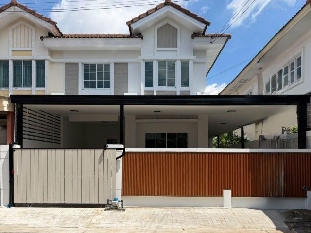 ขายทาวน์เฮ้าส์ 2 ชั้น หมู่บ้าน พฤกษาวิลล์ 16/1 รังสิต คลอง 2 ซอย 66 หลังริม เนื้อที่ 26.7 ตารางวา 3 ห้องนอน