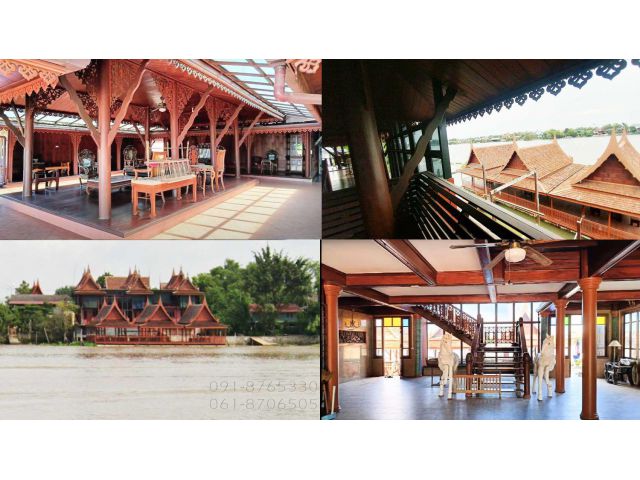 ต้องการขายด่วน! ขายบ้านเรือนไทยสวยๆ ริมแม่น้ำเจ้าพระยา อยุธยา มีแพริมน้ำขนาดใหญ่ เหมาะพักผ่อน