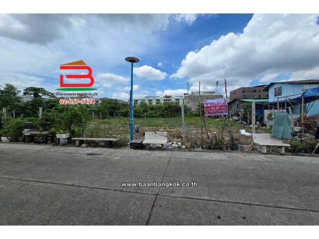 ที่ดินเปล่า เนื้อที่ 175.9 ตร.ว. ซอยสุขสวัสดิ์ 84, ใกล้ตลาดวัดคู่สร้าง ถนนสุขสวัสดิ์ ตำบลปากคลองบางปลากด อำเภอพระสมุทร์เ