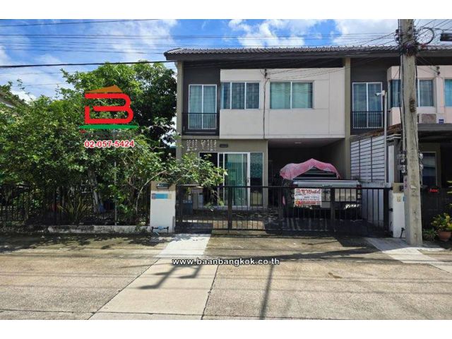 ทาวน์โฮม 2 ชั้น (หลังมุม) เนื้อที่ 30.3 ตร.ว. บ้านพฤกษา 124 รังสิต-คลอง 4, ใกล้อบต.คลองสี่ อำเภอคลองหลวง ปทุมธานี