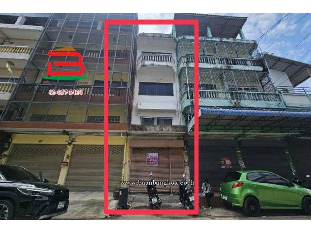 อาคารพาณิชย์ 3.5 ชั้น (ขายตามสภาพ) เนื้อที่ 28 ตร.ว. มั่งมี เทียนทะเล ซอยสะแกงาม 35/3 แยก 6 ถนนสะแกงาม แขวงแสมดำ