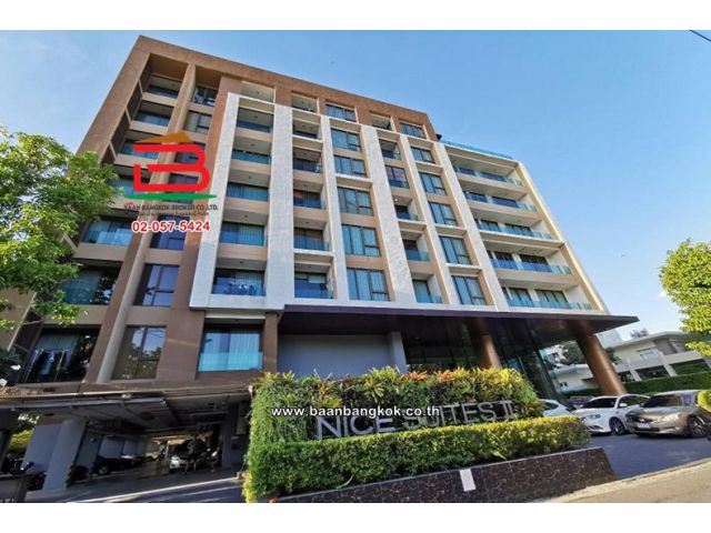 คอนโดมิเนียม เนื้อที่ 45.66 ตร.ม. ไนซ์ สวีทส์ สนามบินน้ำ 2 : Nice Suites II Sanambinnam (ซอยนนทบุรี 32) ถนนสนามบินน้ำ ตำบลท่าทราย อำเภอเมืองนนทบุรี