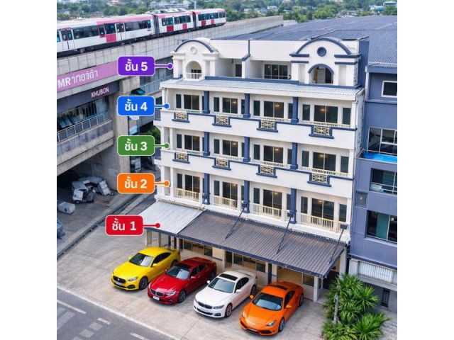 น้ำไม่ท่วม MRT รามอินทรา กม.9 789 ม. อาคารพาณิชย์ 3 คูหา 5 ชั้น แ