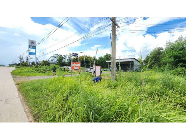 ขายที่ดิน *ใกล้ด่านช่องจอม* ติดถนน 214 อ.กาบเชิง จ.สุรินทร์