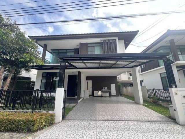 U1500 ให้เช่าบ้านเดี่ยว หมู่บ้านมัณฑนา เลค วัชรพล สุขาภิบาล 5 สายไหม ออเงิน Mantana Lake Watcharapol บ้านใหม่ มีเฟอร์ พร