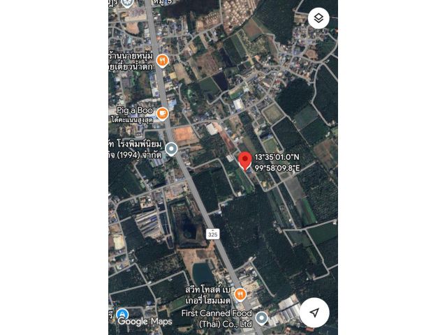 ที่ดินถมแล้ว 57.6 ตร.ว. น้ำ-ไฟพร้อม ใกล้ทางหลวง 325 (ดำเนินสะดวก-บางแพ) แค่ 350 ม. พร้อมสร้างบ้านได้เลย