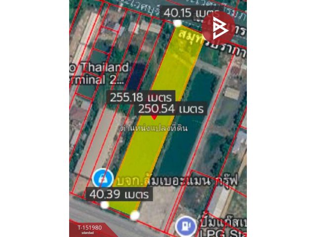 ขายที่ดิน เนื้อที่ 6 ไร่ 2 งาน 29 ตร.วา บางบ่อ สมุทรปราการ