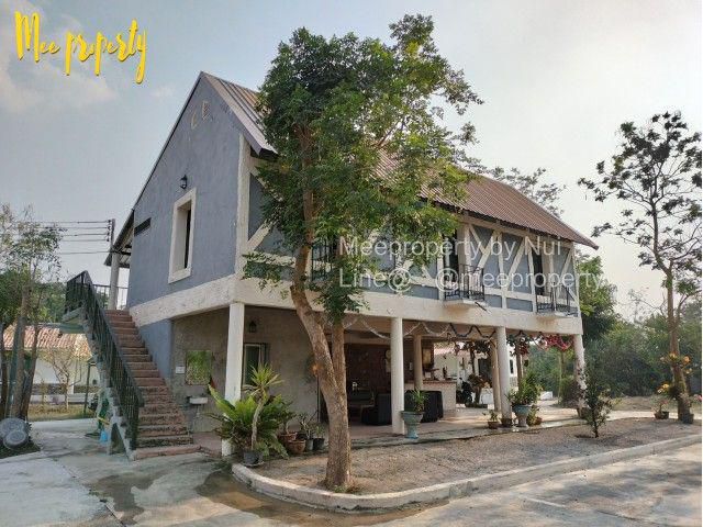 ขายรีสอร์ทวิวภูเขา พร้อมกิจการ จอมบึง ราชบุรี โฉนด 4 แปลง 4 ไร่ 2