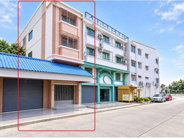 สามพราน นครปฐม เดอะโฟร์ทสาย4 400ม. 5นอน อาคาร4 ชั้นหลังมุม 400ต