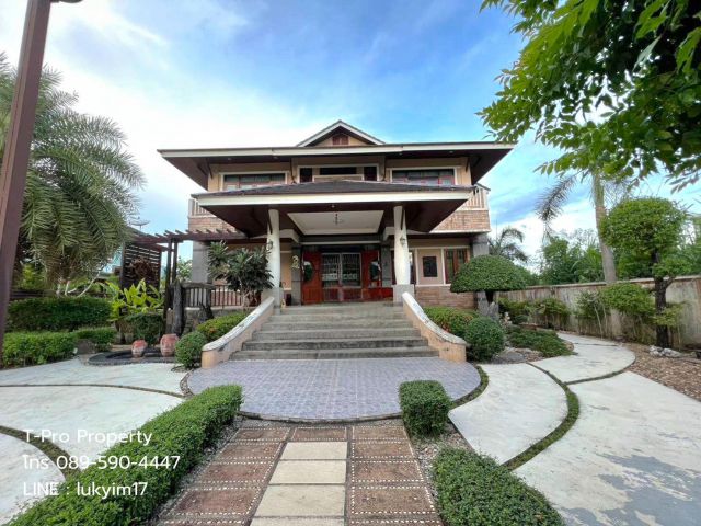 บ้านเดี่ยวสุดหรู ดีไซน์ไทยร่วมสมัย เนื้อที่กว่า 3 งาน ใจกลางเมือง ถ. พัฒนาการคูขวาง จ.นครศรีฯ