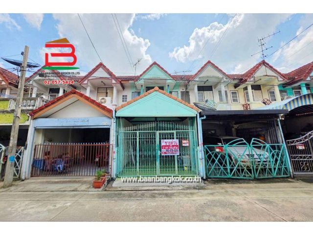 ทาวน์เฮาส์ 2 ชั้น เนื้อที่ 16 ตร.ว. หมู่บ้านมนชญา 1 (ซอยสายไหม 21) แขวงสายไหม เขตสายไหม