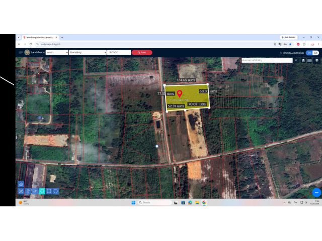 ขายที่ดินท่าข้าม5-1-70.7ไร่