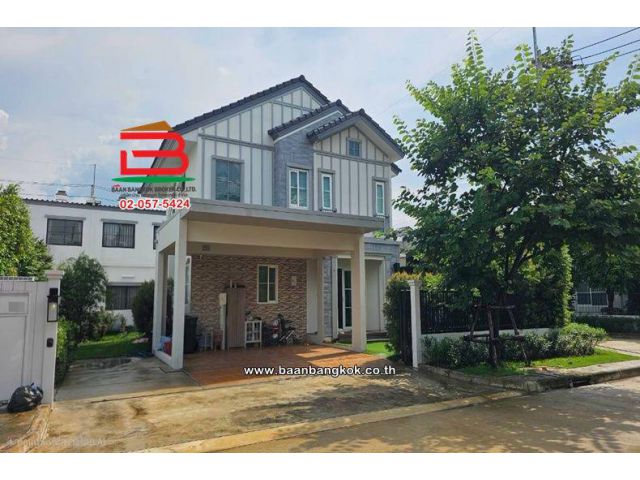 บ้านเดี่ยว 2 ชั้น (หลังมุม) เนื้อที่ 67.8 ตร.ว. วิลลาจจิโอ ลำลูกกา-วงแหวน : Villaggio Lamlukka-Wongwaen (ซอยลำลูกกา 97)