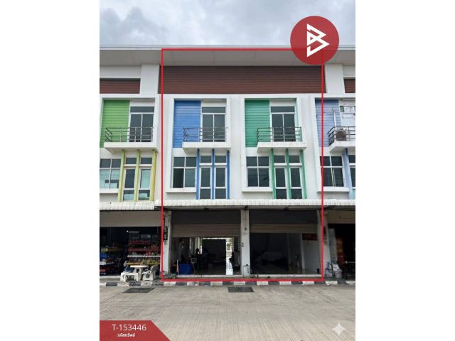 ขายอาคารพาณิชย์ 3 ชั้น 2 คูหา เนื้อที่ 42 ตร.วา ต.บ้านไร่ ใกล้ตลาดเดอะนายน์ ราชบุรี