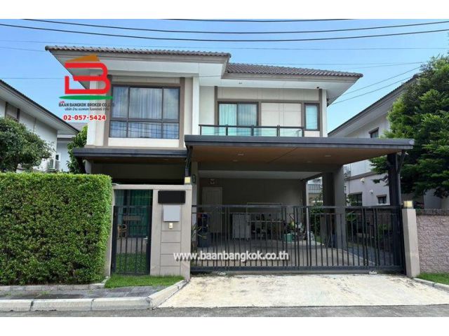 บ้านเดี่ยว 2 ชั้น หมู่บ้านภัสสร แจ้งวัฒนะ-ชัยพฤกษ์ เนื้อที่ 50.2 ตรว. ใกล้โรงเรียนนานาชาติสิงคโปร์ (SISB)