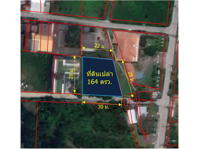 L171-ขายที่ดินเปล่าถมแล้วล้อมรั้ว 164 ตรว. ใกล้วัดสวนดอก ต.สุเทพ อ.เมืองเชียงใหม่ จ.เชียงใหม่
