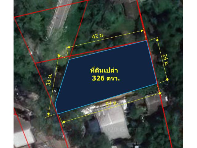 L227-ขายที่ดินเปล่า 326 ตรว. (สี่แยกกองทราย ต.หนองผึ้ง อ.สารภี)