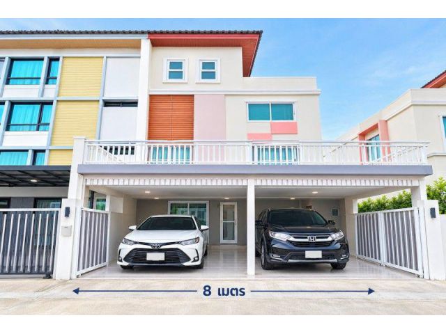 3ปีมีครั้ง นาคนิวาส 14–22 ให้เช่าทาวน์โฮม 4 ชั้น 2 คูหา กว้าง 8ม.